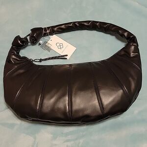 Street Level Shoulder Hobo Style Black Bag NWT